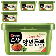 청정원순창 양념듬뿍 쌈장, 1kg, 5개