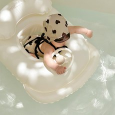 my little daisy 幼兒款Marika游泳圈氣墊學步器, 1個, 象牙白