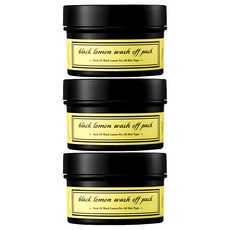 aetem 黑檸檬水洗面膜, 1罐, 3罐