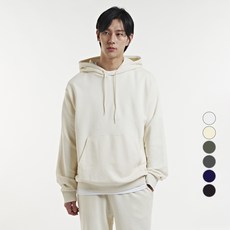 OVERCAST 寬鬆版型素色連帽運動衫T恤