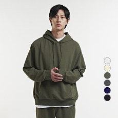 OVERCAST 寬鬆版型素色連帽T恤