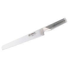 GLOBAL具良治 22cm麵包刀 G9 日本製造 不鏽鋼材質 鋒利耐用, 1入, 銀色