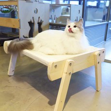 싱글캣 고양이 스카이 해먹, 베이지, 1개