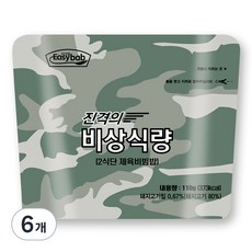 이지밥 진격의 비상식량 2식단 제육비빔밥, 6개, 110g