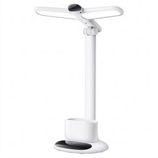 Kinyo 充插兩用筆筒檯燈 PLED-4203, 白色