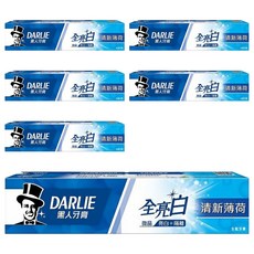 DARLIE 好來 全亮白牙膏 有效潔淨 分解茶垢 還原美齒, 140g, 6條