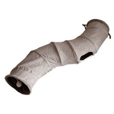 thirteen 拾參家居 putki貓咪S型時空隧道 124 x 26cm 貓隧道, 1個, 灰色