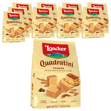 Loacker 萊佳哈斯 方角哈斯餅 提拉米蘇口味, 220g, 10包