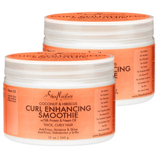 Shea Moisture 椰油牡丹保濕柔順造型霜 捲髮適用, 340g, 2個