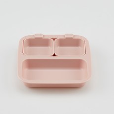 네스틱 미니플레이트 유아식판 3p, 핑크, 플레이트 + 스몰볼 2p, 1세트