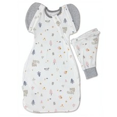 OhBabyLying 可換袖成長包巾 夏季薄款, 森林松鼠