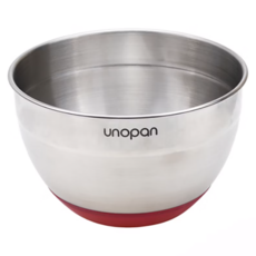 Unopan 屋諾 止滑打蛋盆 矽膠+304不鏽鋼, UN30006, 200 x 122mm, 1個