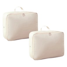 Linesmith 旅行用服飾壓縮收納袋 白色, 2個, 1入