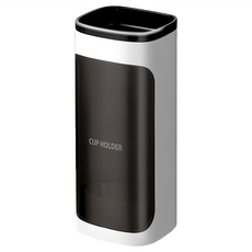 單筒置物取杯器 白色 免釘免鑽附贈背貼, 1個