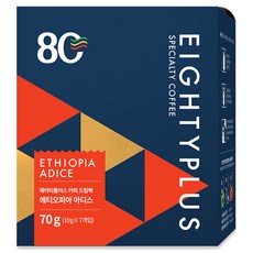 EightyplusCoffee 衣索比亞ADICE濾掛咖啡, 10g, 7包, 1盒
