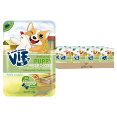 ViF 好鮮犬餐包 原廠公司貨, P2 雞肉雞肝馬鈴薯佐山羊奶, 12包, 75g