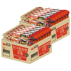 농심 신라면 6개 65g + 새우탕 6개 67g + 튀김우동 6개 62g + 짜파게티범벅 6개 70g, 2박스