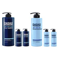 DASHU 韓方黃金強健髮根洗髮精 柑橘香 1000ml+蛋白質護髮乳組 500ml, 3套