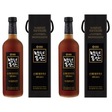 백년동안 순 발효 흑초 원액, 750ml, 2개