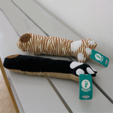 PETRONG Russrock Nyangnyang Punch 小狗毛絨玩具 2件套 29 x 7cm PTR423, 混色, 1套
