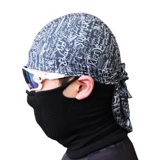 2ndwind 涼感運動自行車頭巾, 字母黑, 1個