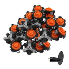 高爾夫球鞋釘 Tri-Lok型 30入 + 扳手組合, 混合色, 1套