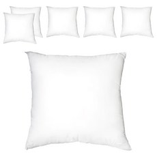 LASSLEY 蕾絲妮 A級長纖棉枕心 填充棉 台灣製, 50 x 50cm, 白色, 6個