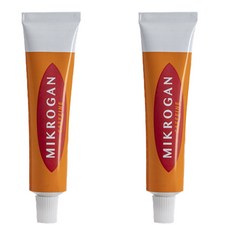 MIKROGAN 咖啡因眉毛鬍子滋養液, 2條, 25g