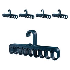 메이크마인 논슬립 3IN1 옷걸이 나시 양말 속옷 집게걸이, 블루, 5개