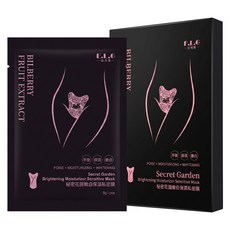 E.L.G 依洛嘉 祕密花園嫩白保濕私密膜 3片, 15g, 1盒