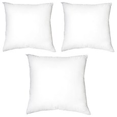 LASSLEY 蕾絲妮 長纖棉枕心 填充棉 台灣製, 50 x 50cm, 白色, 3個
