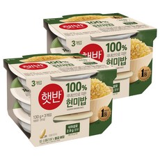 CJ Hetbahn 即食糙米飯, 130g, 6入