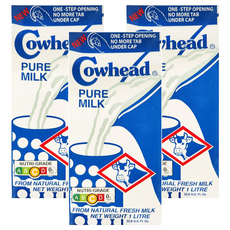 Cowhead 田園 全脂保久乳, 1L, 3瓶