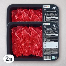 곰곰 한우 1++등급 설도 구이용 (냉장), 2개, 200g