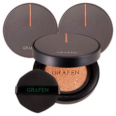 GRAFEN 男士氣墊粉餅 14g, 1號, 3顆