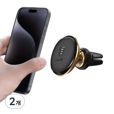 Baseus 倍思 磁吸出風口車用手機支架, 2個, 玫瑰金