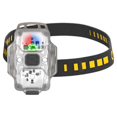 ArmyTek CRYSTAL WRGB 多功能頭燈 鑰匙扣燈 警示燈 - USB-C 充電, Li-Pol 600 mAh 電池, 白紅綠藍光, 1個