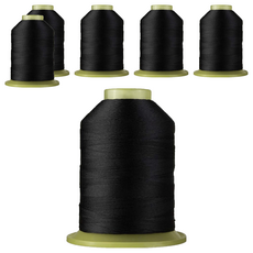 COTTONVILL 高級縫紉機線 Set 2捲 色號C082 1700公尺 100%聚酯纖維 韓國製, C082, 6件