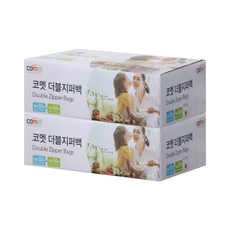 코멧 더블 지퍼백 혼합팩 중형 50매 + 대형 50매, 혼합, 2세트, 100개