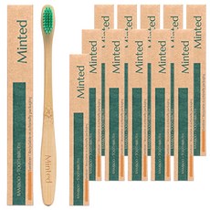 Minted 竹牙刷, 12個, 1入