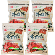 富貴香 香烤牛肉乾 300g 採用非基因改造大豆蛋白, 4包