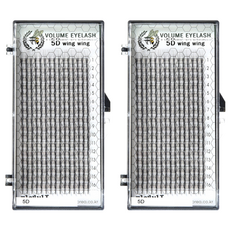 ME&BEE'S 豐盈5D Wing Wing C型捲度假睫毛 11mm, 2個, 單一顏色