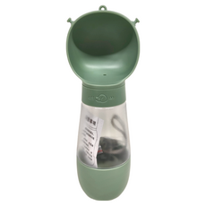 狗狗外出水杯 飲水 350ml + 餵食 200ml, 綠色, 1組
