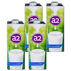 a2 MILK A2蛋白質牛奶, 1L, 4瓶