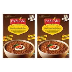 FAZLANI 黑扁豆咖喱風味即食包, 無麩質, 無添加防腐劑, 300g, 2包