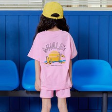 vavkids 兒童鯨魚圖案上下裝套組