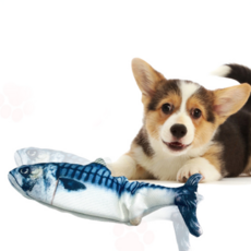 PETCARE 寵物跳舞魚玩具, 鯖魚, 1個