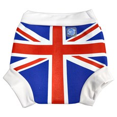 Splash About 游泳尿布褲 英倫經典 Union Jack 皮膚厚度1MM 專利設計 防止便便外漏, M(3~8個月 6~11kg 適用), 1件