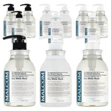 MALCOM 瑪律科姆 白麝香洗髮精 520ml+護髮乳 520ml+沐浴乳 520ml, 4組