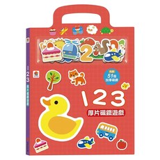 双美生活文創 厚片磁鐵書:123, Multicolor, 1入